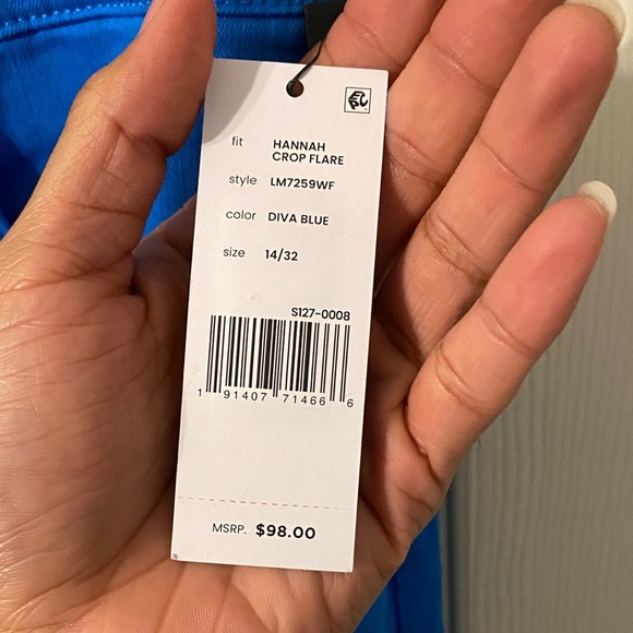 Liverpool Hannah Diva Blue Crop Flare Jeans - Picture 2 of 12
